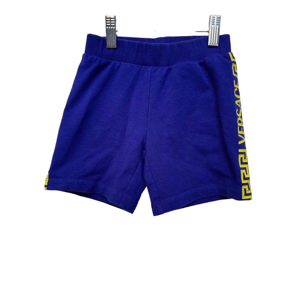 Versace Shorts Royal‎ Blue And Yellow Logo Toddler Size 24 Months